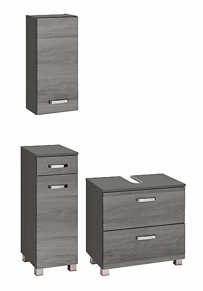 welltime Badmöbel-Set "Ravenna" 3 Stk. tlg. Hängeschrank, Unterschrank, Was günstig online kaufen