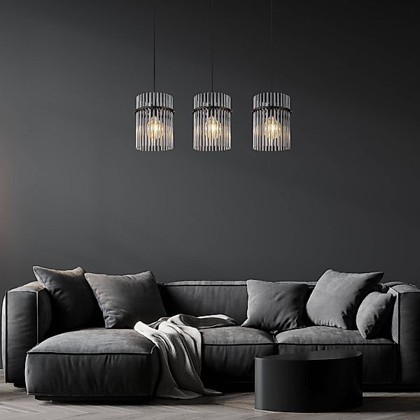 GLOBO LIGHTING Pendelleuchte GORLEY, ohne Leuchtmittel, Design Glasstäbe, D günstig online kaufen