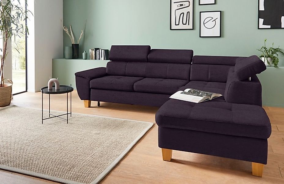 exxpo - sofa fashion Ecksofa »Enya, hoher Sitzkomfort, Breite 266cm, bequem günstig online kaufen