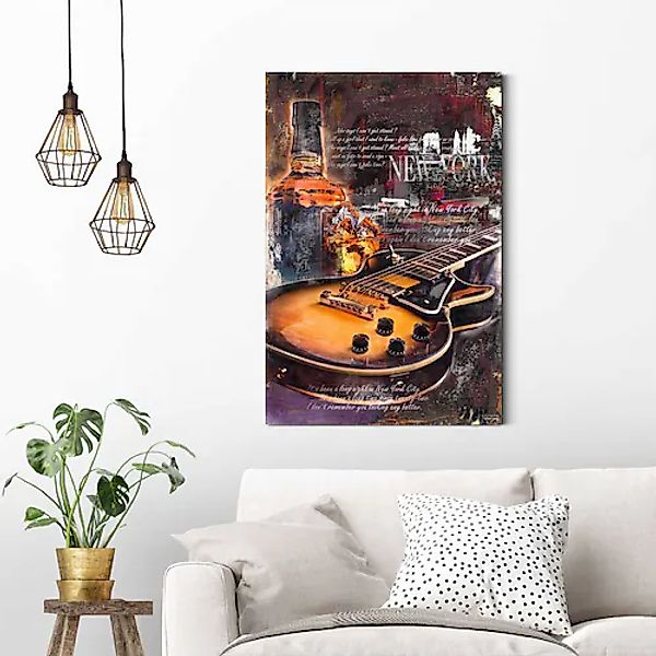 Reinders! Deco-Panel »Gitarre & Whiskey«, 60/90 cm günstig online kaufen
