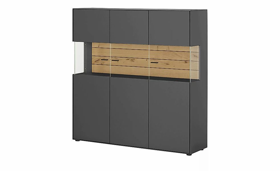 Jette Home Highboard  Como ¦ grau ¦ Maße (cm): B: 139 H: 139 T: 38.0 Kommod günstig online kaufen