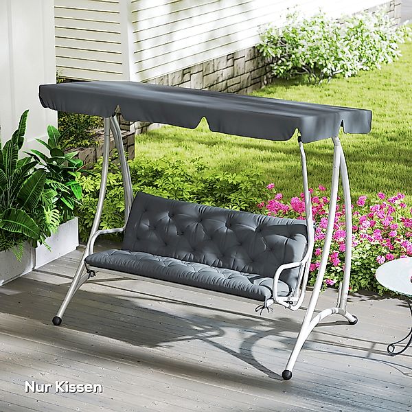 Outsunny Gartenbank Gartenmöbel Hollywoodschaukel Sitzkissen Rückenkissen P günstig online kaufen