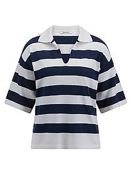 Polo-Pullover Peter Hahn blau günstig online kaufen