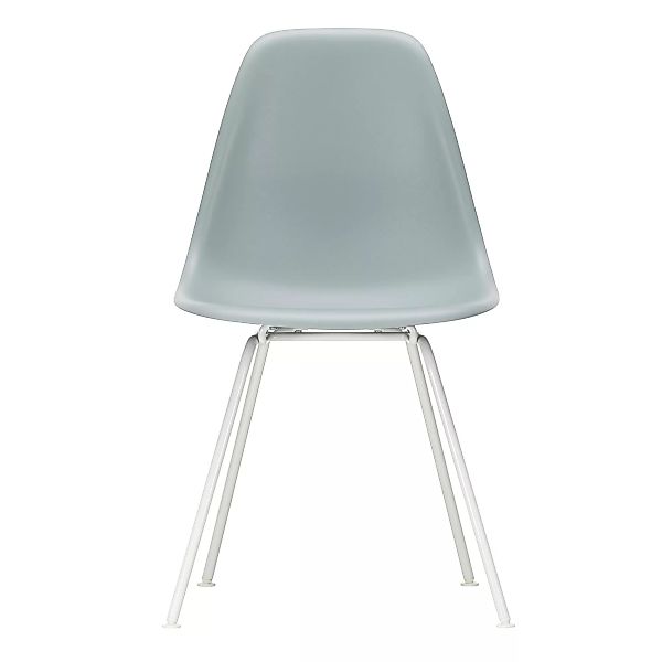 Vitra - Eames Plastic Side Chair DSX Gestell weiß - hellgrau/Sitzschale Pol günstig online kaufen