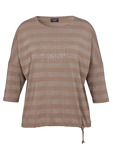 VIA APPIA Blusentop T-Shirt Rundhals 3/4 Arm Ringel Mot günstig online kaufen