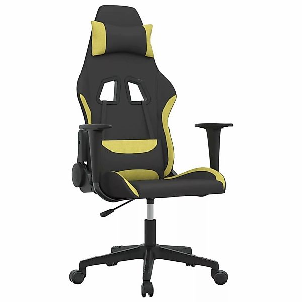vidaXL Gaming-Stuhl mit Massagefunktion Schwarz und Hellgrau Stoff Modell 3 günstig online kaufen