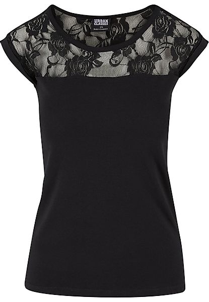 URBAN CLASSICS Kurzarmshirt "Urban Classics Damen Ladies Top Laces Tee", (1 günstig online kaufen