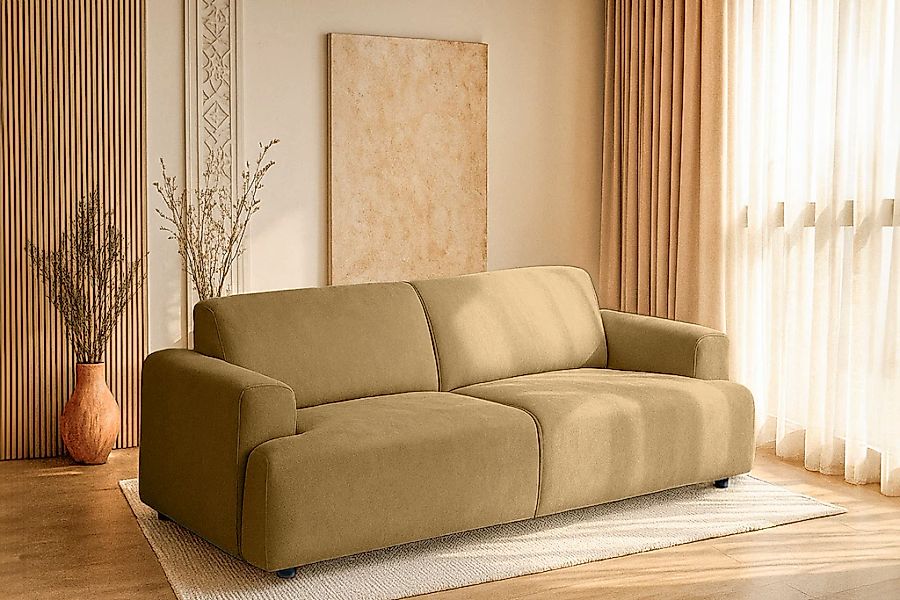 Home affaire 2,5-Sitzer "Linkka, Breite 217 cm" in einem weichen Chenille-S günstig online kaufen