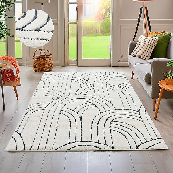 my home Teppich "Cadie" rechteckig 20 mm Höhe modernes Design, weicher Flor günstig online kaufen