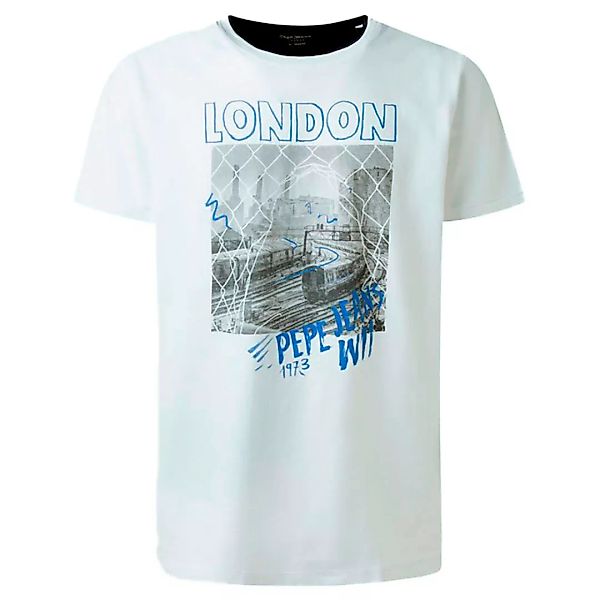 Pepe Jeans Toby Kurzärmeliges T-shirt M White günstig online kaufen
