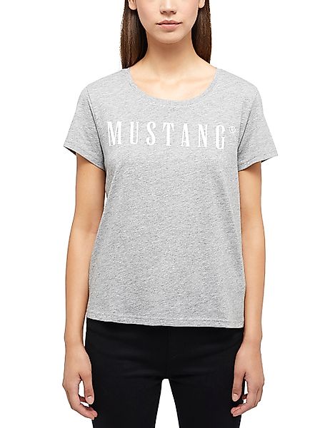 MUSTANG Rundhalsshirt "ALMA" mit Logo Print günstig online kaufen