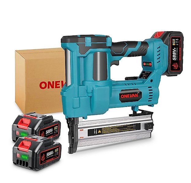 ONEVAN Akku-Tacker 2-in-1 Nagler Nagelpistole Set Akku Klammerer mit 2x Akk günstig online kaufen
