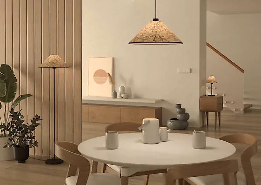 EGLO Hängeleuchte »OXPARK« E27 1 Stk. Pendelleuchte, Esszimmerlampe, Textil günstig online kaufen