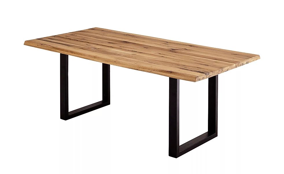 Woodford Kufentisch mit Baumkante Melli ¦ holzfarben ¦ Maße (cm): B: 100 H: günstig online kaufen