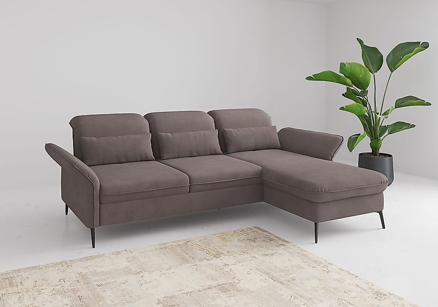 sit&more Ecksofa "Emely, inkl. Sitztiefenverstellung", wahlweise mit Bettfu günstig online kaufen