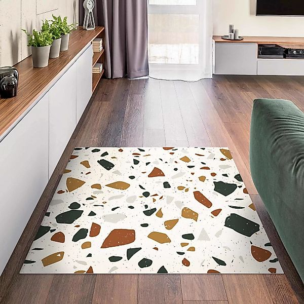 Vinyl-Teppich Detailliertes Terrazzo Muster Livorno günstig online kaufen