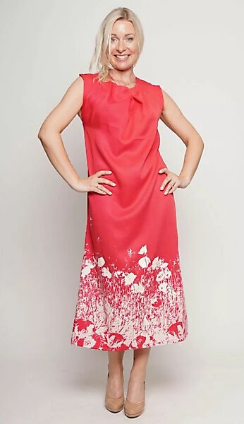 Peaces Sommerkleid Mohngemälde In Rot günstig online kaufen
