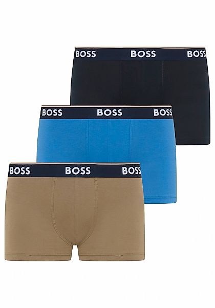 BOSS Trunk Packung, 3 Stk. aus Stretch-Baumwolle mit Logo-Bund, mittlere Bu günstig online kaufen