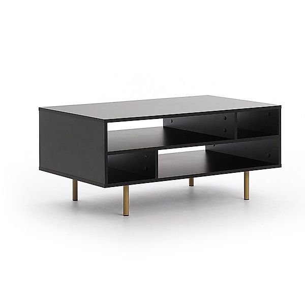 Lomadox Couchtisch NADOR-132, Sofatisch, matt schwarz, günstig online kaufen