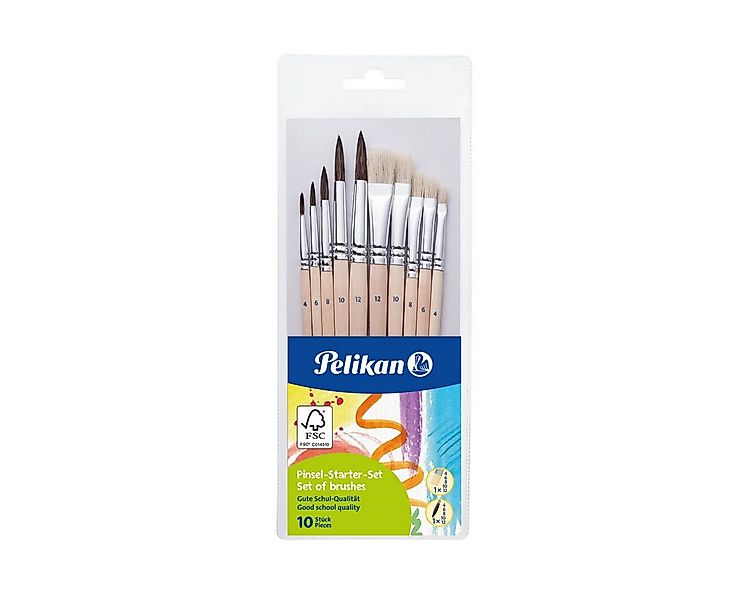 Pelikan Plüschfigur Pelikan Pinsel Starter Set verschiedene Größen 10 Stück günstig online kaufen