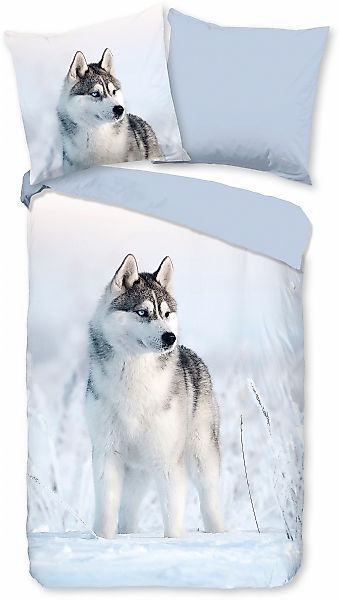 good morning Wendebettwäsche »Sachar«, Baumwolle, 135x200, Reißverschluss, günstig online kaufen