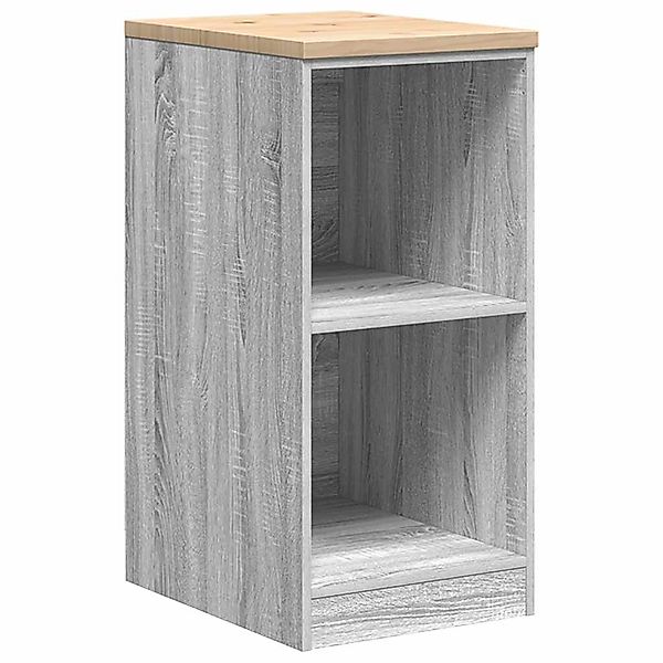 vidaXL Schrankmodule Garagen-Aufbewahrungsschrank Grau Sonoma Massivholz günstig online kaufen