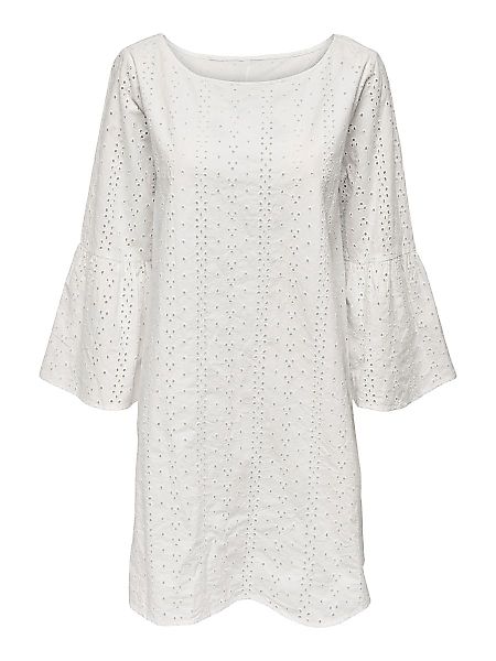 ONLY Broderie Anglaise Kleid Damen White günstig online kaufen