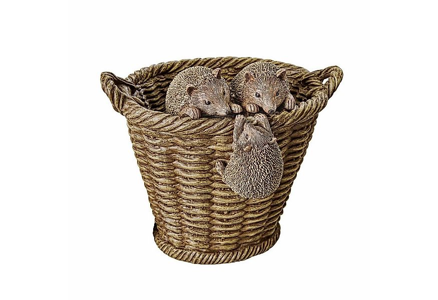 Mirabeau Übertopf -Blumentopf Gabriel in Rattan Optik mit Deko-Igeln Braun günstig online kaufen