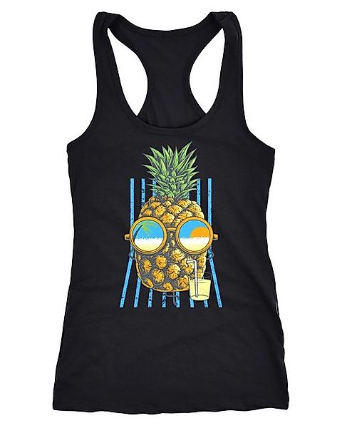 Neverless Tanktop Damen Tank-Top chilling Ananas Racerback günstig online kaufen