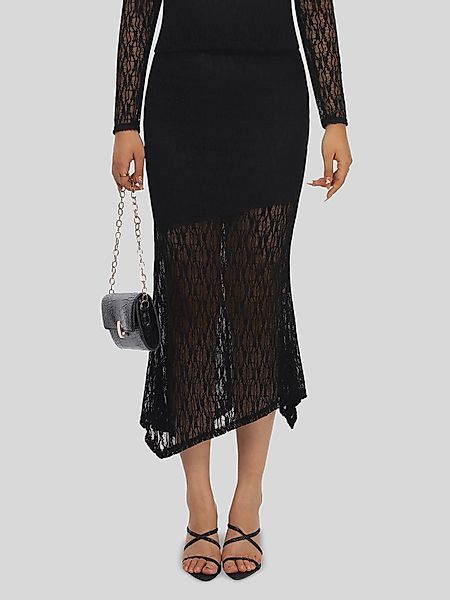 LAPA PLUS Midirock Eleganter Damen Fischschwanzrock günstig online kaufen