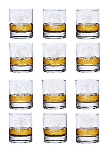 Whiskyglas (320ml) mit Sternzeichen Fische günstig online kaufen