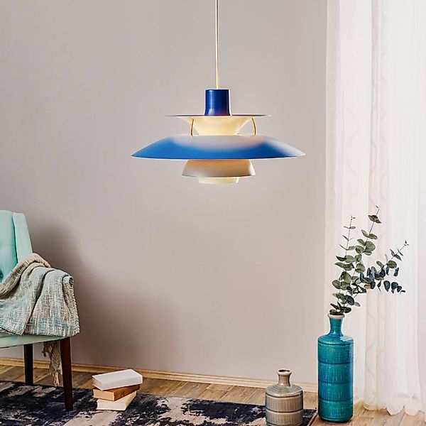 Louis Poulsen Designer-Pendellampe PH 5, grau, Ø 50 cm günstig online kaufen
