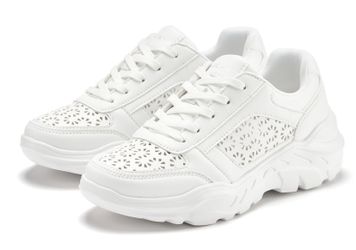 LASCANA Sneaker Freizeitschuh, Halbschuh mit kleinen Cut-Outs und Chunky So günstig online kaufen
