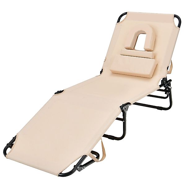 KOMFOTTEU Gartenliege Sonnenliege Strandliege klappbar, mit günstig online kaufen