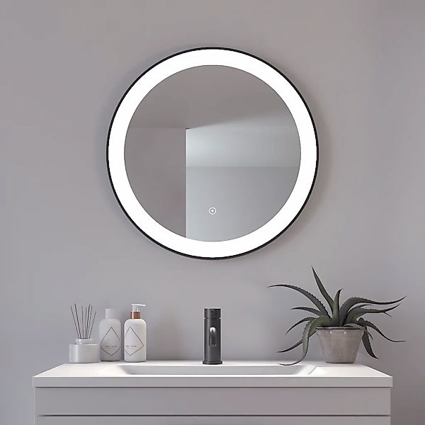 Loevschall Badspiegel "Libra Rund, Badzimmerspiegel mit LED Beleuchtung" To günstig online kaufen