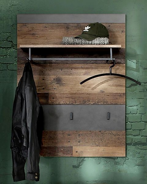 INOSIGN Garderobenpaneel "Ilana" Garderobenpaneel mit Ablage & Haken - (B/T günstig online kaufen