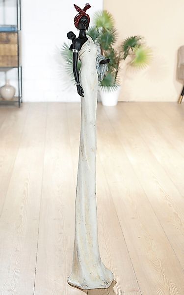 GILDE Afrikafigur »Afrikanerin Tortuga«, Höhe 104 cm, Wohnzimmer günstig online kaufen