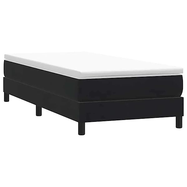 vidaXL Boxspringbett ohne Matratze Schwarz 90x220 cm Samt 3315857 günstig online kaufen