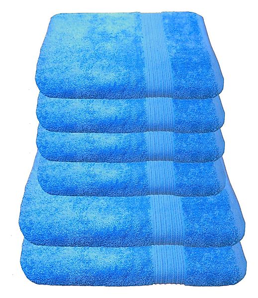 Julie Julsen Handtücher 6-Handtücher-Himmelblau, Baumwolle (6-St) günstig online kaufen