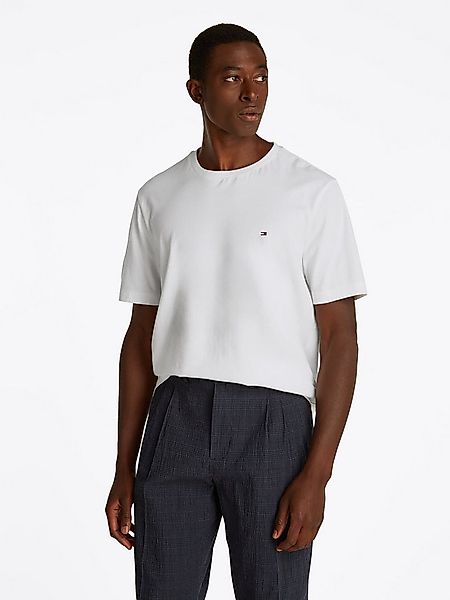 Tommy Hilfiger T-Shirt ESSENTIAL REGULAR FIT SOLID mit Stickerei unifarben, günstig online kaufen