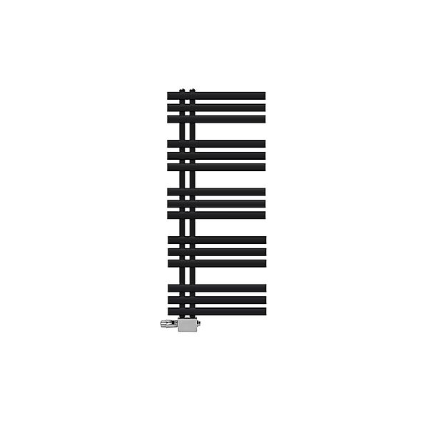 LuxeBath Heizkörper Iron EM 50x120cm Schwarz Matt Thermostat Universal günstig online kaufen