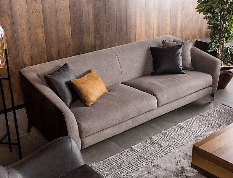 JVmoebel Sofa Sofa 3 Sitz Couch Polster Sofas Couchen Wohnzimmer Design Tex günstig online kaufen