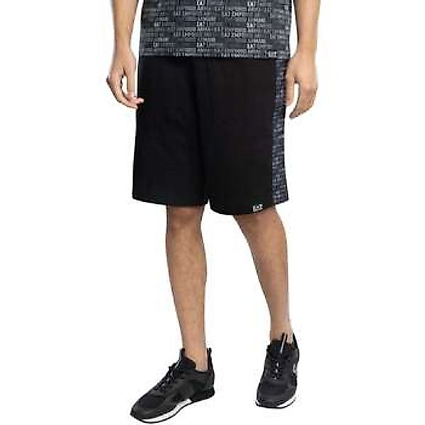 Emporio Armani EA7  Shorts Gemusterte Sweatshorts günstig online kaufen