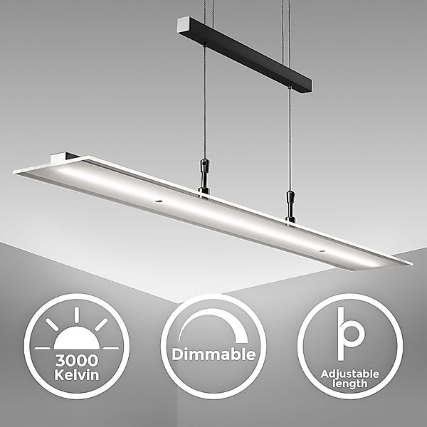 B.K.Licht LED Pendelleuchte dimmbar Hängeleuchte 85cm günstig online kaufen
