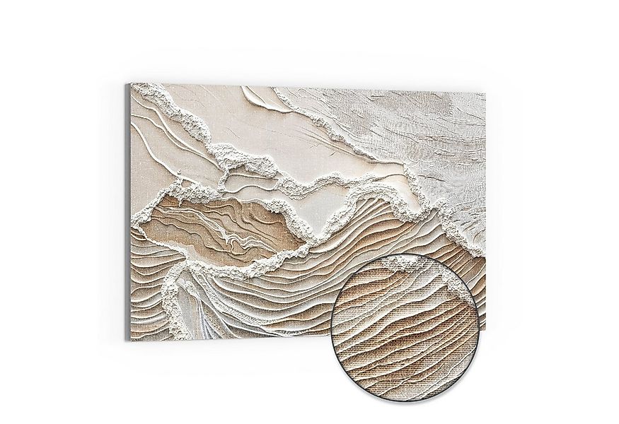 DEQORI Leinwandbild 'Sandwellenzauber', 'Sandwellenzauber', Hybrid Leinwand günstig online kaufen