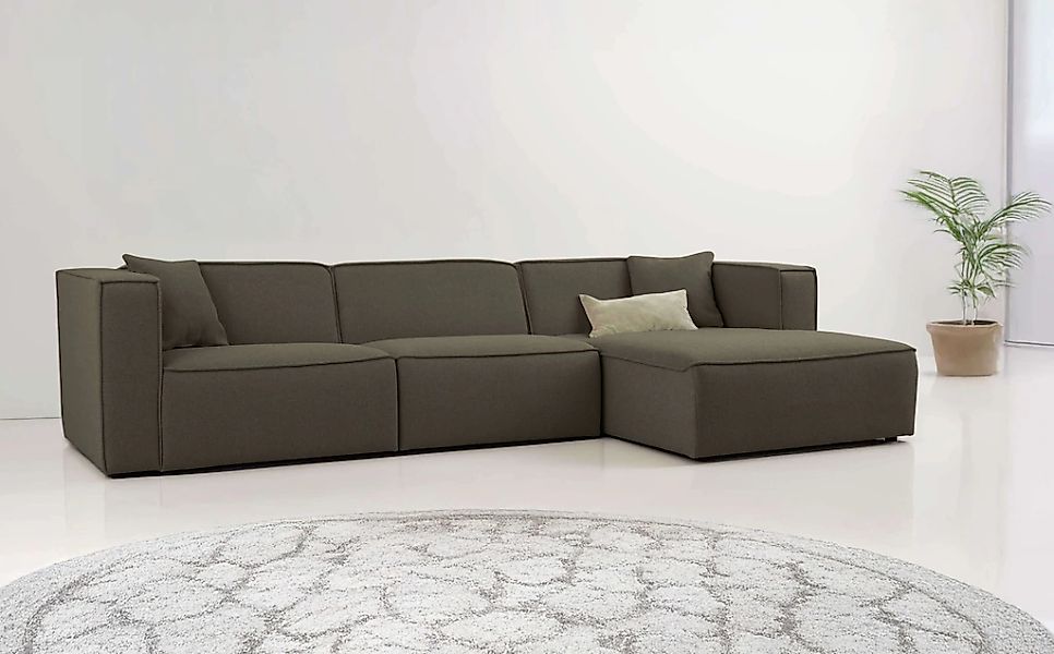 OTTO home Ecksofa "Tammie", Breite 312 cm, Webstoff fein, bodentief, mit We günstig online kaufen