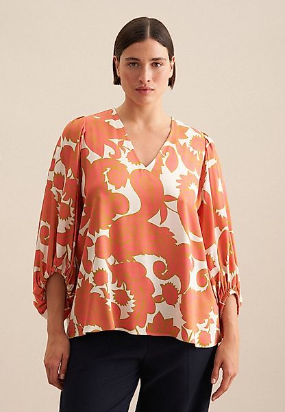 seidensticker Shirtbluse Schwarze Rose 3/4-Arm V-Neck günstig online kaufen