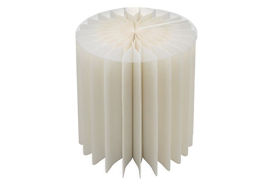 Spetebo Beistelltisch Design Dekotisch aus Papier in weiß (Anzahl, 1-St., S günstig online kaufen