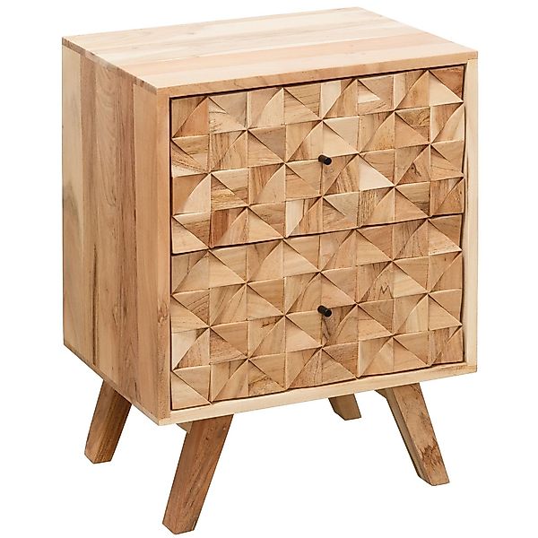 Wohnling Nachtkonsole WL5.601 (44x61x35 cm Akazie günstig online kaufen