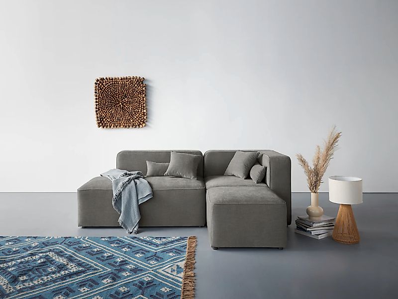Home affaire Ecksofa "Sundstrup L-Form" Modulserie, individuelle Zusammenst günstig online kaufen